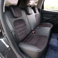 Καλύμματα Αυτοκινήτου Otom Custom Fit Για Dacia Duster 2018-2021 Sued / Rachel / Δερματίνη Σετ Εμπρός / Πίσω 15 Τεμαχίων Μαύρο 34015_ONKY_LD