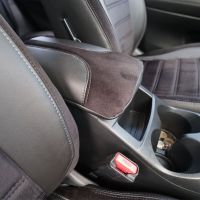 Καλύμματα Αυτοκινήτου Otom Custom Fit Για Nissan Qashqai J11 2014-2021 Sued / Rachel / Δερματίνη Σετ Εμπρός / Πίσω 15 Τεμαχίων Μαύρο-Γκρι 47014_ΚV_LD