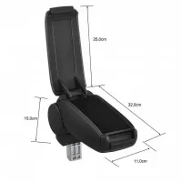 Κονσόλα Χειροφρένου Τεμπέλης  "Oem" Design Για Opel Astra J 2009-2015 Υφασμάτινος Μαύρο Χρώμα