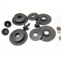 Πατάκια Σκαφάκια 3D Από Λάστιχο TPE Για Ford Transit Courier 2014- Rezaw Plast 2 Τεμάχια Μαύρα