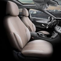 Καλύμματα Αυτοκινήτου Otom "Advanced Leather" Universal Δερματίνη / Λινό Ύφασμα Σετ Εμπρός / Πίσω 11 Τεμαχίων Μπεζ ΑDV-105