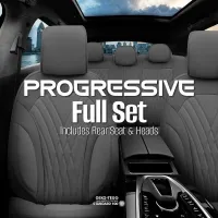 Καλύμματα Αυτοκινήτου Otom Progressive Design Universal Full Δερματίνη Σετ Εμπρός / Πίσω 11 Τεμαχίων Γκρι PRG-103