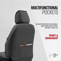 Καλύμματα Αυτοκινήτου Otom Progressive Design Universal Full Δερματίνη Σετ Εμπρός / Πίσω 11 Τεμαχίων Γκρι ΡRG-103