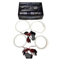 Angel Eyes LED Kit Για Bmw X3 E83 03-10 2x131mm & 2x106mm Λευκά Ματ 4 Τεμάχια