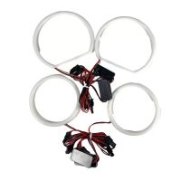 Angel Eyes LED Kit Για Bmw X3 E83 03-10 2x131mm & 2x106mm Λευκά Ματ 4 Τεμάχια