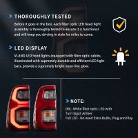 Πισινά Φανάρια Set Για Toyota Hilux Revo 2015-2020 Led Bar Animation Κόκκινο/Clystal VLAND