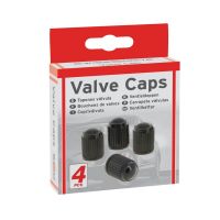 Καπάκια Βαλβίδων Πλαστικά Μαύρα Swiss Drive CAPVALV 4 Τεμάχια