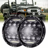 Μπροστινά Φανάρια Set Για Jeep Wrangler 96+ / Mercedes-Benz G-Class W463 / Hummer H1/H2 / Harley-Davidson Led Angel Eyes / DRL Projectors Μαύρα 13 led 2 Τεμάχια