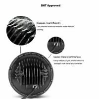 Μπροστινά Φανάρια Set Για Jeep Wrangler 96+ / Mercedes-Benz G-Class W463 / Hummer H1/H2 / Harley-Davidson Led Angel Eyes / DRL Projectors Μαύρα 13 led 2 Τεμάχια