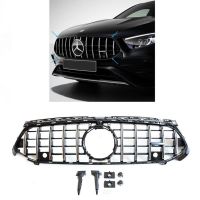 Μάσκα Για Mercedes-Benz A-Class W177 Facelift 23+ GT Amg Panamericana Look Μαύρο/Χρώμιο 1 Τεμάχιο