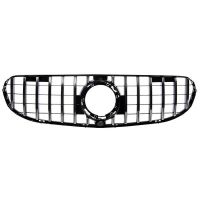 Μάσκα Για Mercedes-Benz GLC-Class X253 19+ Facelift Standard Προφυλακτήρα GTR Panamericana Design Μαύρο/Χρώμιο