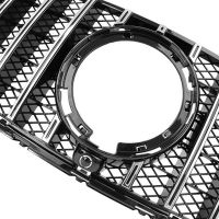 Μάσκα Για Mercedes-Benz GLC-Class X253 19+ Facelift GTR Panamericana Honeycomb Design Μαύρο/Χρώμιο