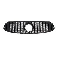 Μάσκα Για Mercedes-Benz GLC-Class X253 19+ Facelift GTR Panamericana Honeycomb Design Μαύρο/Χρώμιο