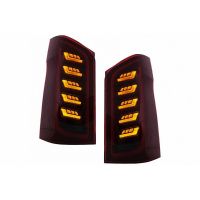 Πισινά Φανάρια Set Για Mercedes-Benz Vito W447 14+ Maybach Look Full Led Bar & Led Signal Dynamic Κόκκινο/Crystal Carner