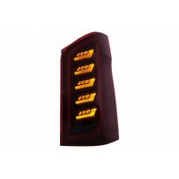 Πισινά Φανάρια Set Για Mercedes-Benz Vito W447 14+ Maybach Look Full Led Bar & Led Signal Dynamic Κόκκινο/Crystal Carner
