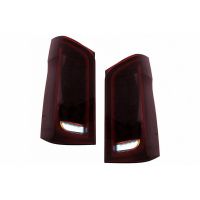 Πισινά Φανάρια Set Για Mercedes-Benz Vito W447 14+ Maybach Look Full Led Bar & Led Signal Dynamic Κόκκινο/Crystal Carner