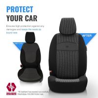 Καλύμματα Αυτοκινήτου Otom Smart Design Universal Ύφασμα / Δερματίνη Σετ Εμπρός / Πίσω 11 Τεμαχίων Μαύρο SLΤSΜΤ101-ΝΖ