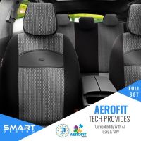 Καλύμματα Αυτοκινήτου Otom Smart Design Universal Ύφασμα / Δερματίνη Σετ Εμπρός / Πίσω 11 Τεμαχίων Μαύρο / Γκρι SLTSMT102-NZ