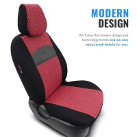 Καλύμματα Αυτοκινήτου Otom Smart Design Universal Ύφασμα / Δερματίνη Σετ Εμπρός / Πίσω 11 Τεμαχίων Μαύρο / Κόκκινο SLTSMT103-NZ