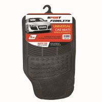 Δώρο 1 Σκουπάκι ''Aspiratore Raider''  Με Κάθε Σετ Πατάκια Αυτοκινήτου Universsal Από Λάστιχο Sport Fidelity Μαύρα 5 Τεμάχια