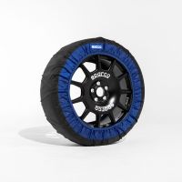 Αλυσίδες Αυτοκινήτου-Πανί XL Μαύρες με μπλε γραμμή 2τμχ Sparco