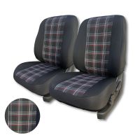 Ημικάλλυμα Εμπρόσθιο Universal No11 Καρό Κόκκινο 2τμχ