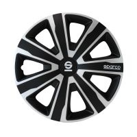 Τάσια Τροχών Palermo 14'' μαύρο-ασημί 4τμχ Sparco