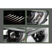 Μπροστινά Φανάρια Set Για Skoda Octavia mk3 2014-2017 DRL Μαύρα Carner