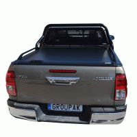 ΚΑΠΑΚΙ ΚΑΡΟΤΣΑΣ ΡΟΛΟ ΑΛΟΥΜΙΝΙΟΥ ΜΕ ΒΑΡΕΟΣ ΤΥΠΟΥ BLACK-INOX ROLL-BAR, ΑΨΙΔΑ ΤΖΑΜΙΟΥ ΚΑΙ ΚΟΥΠΑΣΤΕΣ TEK 2 MAX 9080 ROLL+RB 405BL-INOX+KOUP 115BL 2016+ & HILUX 2021+