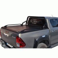 ΚΑΠΑΚΙ ΚΑΡΟΤΣΑΣ ΡΟΛΟ ΑΛΟΥΜΙΝΙΟΥ ΜΕ ΒΑΡΕΟΣ ΤΥΠΟΥ BLACK-INOX ROLL-BAR, ΑΨΙΔΑ ΤΖΑΜΙΟΥ ΚΑΙ ΚΟΥΠΑΣΤΕΣ TEK 2 MAX 9080 ROLL+RB 405BL-INOX+KOUP 115BL 2016+ & HILUX 2021+