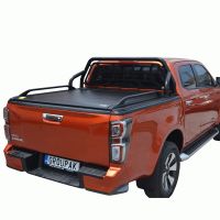 SMART ΡΟΛΟ ΑΛΟΥΜΙΝΙΟΥ ΗΛΕΚΤΡΙΚΟ ΜΕ ΒΑΡΕΟΣ ΤΥΠΟΥ BLACK-INOX ROLL-BAR, ΑΨΙΔΑ ΤΖΑΜΙΟΥ ΚΑΙ ΚΟΥΠΑΣΤΕΣ SMART 2-7000 E-ROLL+RB 405BL-INOX+KOUP 115BL ISUZU D-MAX 2021+