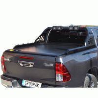 ΚΑΠΑΚΙ ΚΑΡΟΤΣΑΣ ΡΟΛΟ ΑΛΟΥΜΙΝΙΟΥ ΜΕ 4LED ROLL-BAR TEK 2 MAX 9080 ROLL+RB 431LED TOYOTA HILUX REVO 2016+ & HILUX 2021+