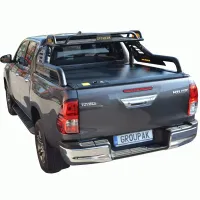 ΚΑΠΑΚΙ ΚΑΡΟΤΣΑΣ ΡΟΛΟ ΑΛΟΥΜΙΝΙΟΥ ΜΕ ROLL-BAR ΜΕ ΚΑΛΑΘΙ TEK 2 MAX 9080 ROLL+RB 424BL-BAS TOYOTA HILUX REVO 2016+ & HILUX 2021+