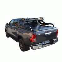 ΚΑΠΑΚΙ ΚΑΡΟΤΣΑΣ ΡΟΛΟ ΑΛΟΥΜΙΝΙΟΥ ΜΕ ROLL-BAR ΜΕ ΚΑΛΑΘΙ TEK 2 MAX 9080 ROLL+RB 424BL-BAS TOYOTA HILUX REVO 2016+ & HILUX 2021+