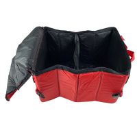 Θήκη Οργάνωσης Πορτ-Παγκάζ Αυτοκινήτου Πτυσσόμενη Με Φερμουάρ Και Τσέπες Looney Tunes Sylvester & Tweety 30x39x24cm Κόκκινη