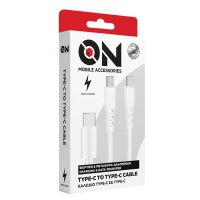 Καλώδιο Φόρτισης Type-c Σε Type-c Λευκό 1m ON Mobile Accessories 1 Τεμάχιο