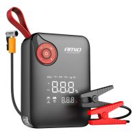 Amio - Φορητός Εκκινητής Μπαταρίας 4 σε 1 τύπου Jump Starter Mini με Κομπρεσέρ Αέρα Φως LED και Powerbank τάση λειτουργίας 12V απόδοσης 7.2Ah 600A για Επιβατικά Αυτοκίνητα - 1 τεμ. (04675/AM)