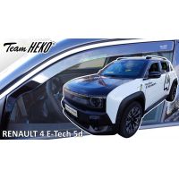 Heko - Ανεμοθράυστες για Renault 4 E-Tech Electric 5 Doors 2025+ Ζευγάρι Απο Εύκαμπτο Φιμέ Πλαστικό - 2 τεμ. (ΑΝΕΜ.27037)