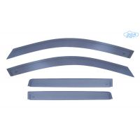 DGA - Σετ Ανεμοθραύστες Εμπρός & Πίσω Παραθύρων τύπου Φιμέ για Toyota Camry (XV70) 2017> 4πορτο Αυτοκόλλητοι Εξωτερικοί υλικό Plexiglass - 4 τεμ. (SETDGA123081FR)