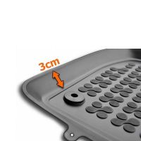 Πατάκια Σκαφάκια 3D Από Λάστιχο TPE Για Ford Transit Connect II 2013-2023 Rezaw Plast 2 Τεμάχια Μαύρα