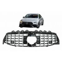 Μάσκα Για Mercedes-Benz CLA-Class C118 / W119 19+ GT Amg Panamericana Look Μαύρη Γυαλιστερή Με Χρώμιο 1 Τεμάχιο