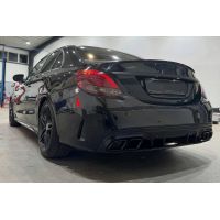 Μπούκες Εξάτμισης Για Mercedes-Benz C-Class W205 / E-Class W213 / S-Class W222 / GLE C292 / GLE W166 / GLC W253 Amg Look Black Edition 2 Τεμάχια