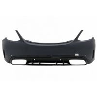 Body Kit Για Mercedes-Benz C-Class W205 14-20 Sedan Amg C63s Facelift Look Με Μάσκα & Μπούκες Black Edition