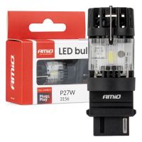 Amio – LED CSP P27W 3156 Καρφωτό 12V 66W 4800lm 6500K Full CANBUS για Όπισθεν & Ισχυρό Φως – 1 Τεμ. (04690/AM)