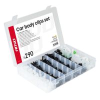 Amio – Κλιπς Ταπετσαρίας Αυτοκινήτου Σετ 290 Τεμ. για Σταθερή Τοποθέτηση & Πλήρη Επισκευή Πλαστικών – 1 Σετ (04742/AM)