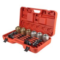 Amio – Σετ Εργαλείων Ρουλεμάν Τροχού & Silent Blocks Heavy Duty για Αφαίρεση και Εγκατάσταση με Ασφαλή Χρήση – Σετ 26 Τεμ. (04772/AM)