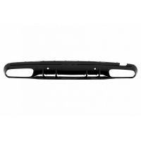 Diffuser Πίσω Προφυλακτήρα Για Mercedes-Benz C-Class W205 14-20 Sedan Amg 63 Look Με Μαύρες Μπούκες