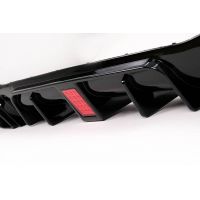 Diffuser Πίσω Προφυλακτήρα Για Mercedes-Benz E-Class W213 16-19 Με Amg Line Προφυλακτήρα Μαύρο Brabus Look Με Μαύρες Μπούκες