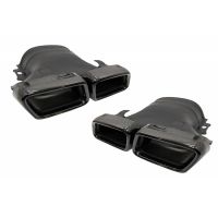 Diffuser Πίσω Προφυλακτήρα Για Mercedes-Benz E-Class W213 16-19 Με Amg Line Προφυλακτήρα Μαύρο Amg 63 Look Με Μαύρες Μπούκες
