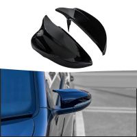 Καπάκια Καθρεφτών Για VW Golf VI (6) 08-12, Touran 10-15 R Look Κουμπωτά Μαύρο Γυαλιστερό 2 Τεμάχια